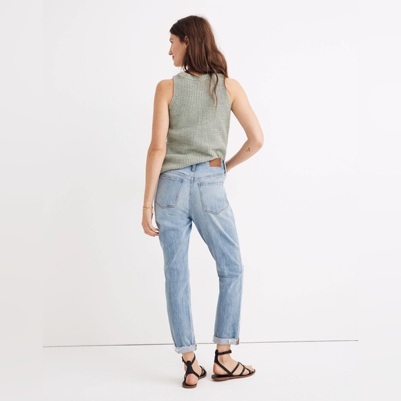 Madewell The High Rise Slim Crop Boyjean in Elkhurst Wash Size 25 - Picture 3 of 11
